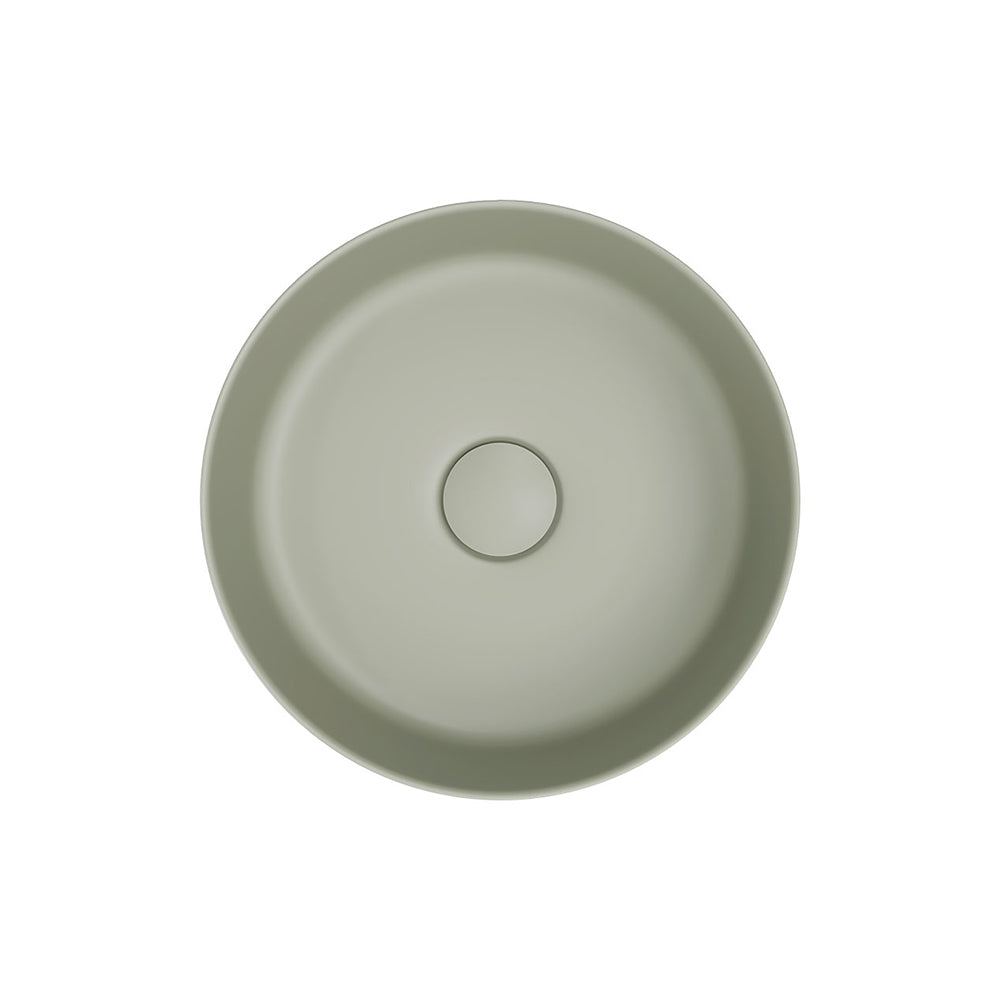 Fienza Reba Mini Above Counter Basin, Matte Olive