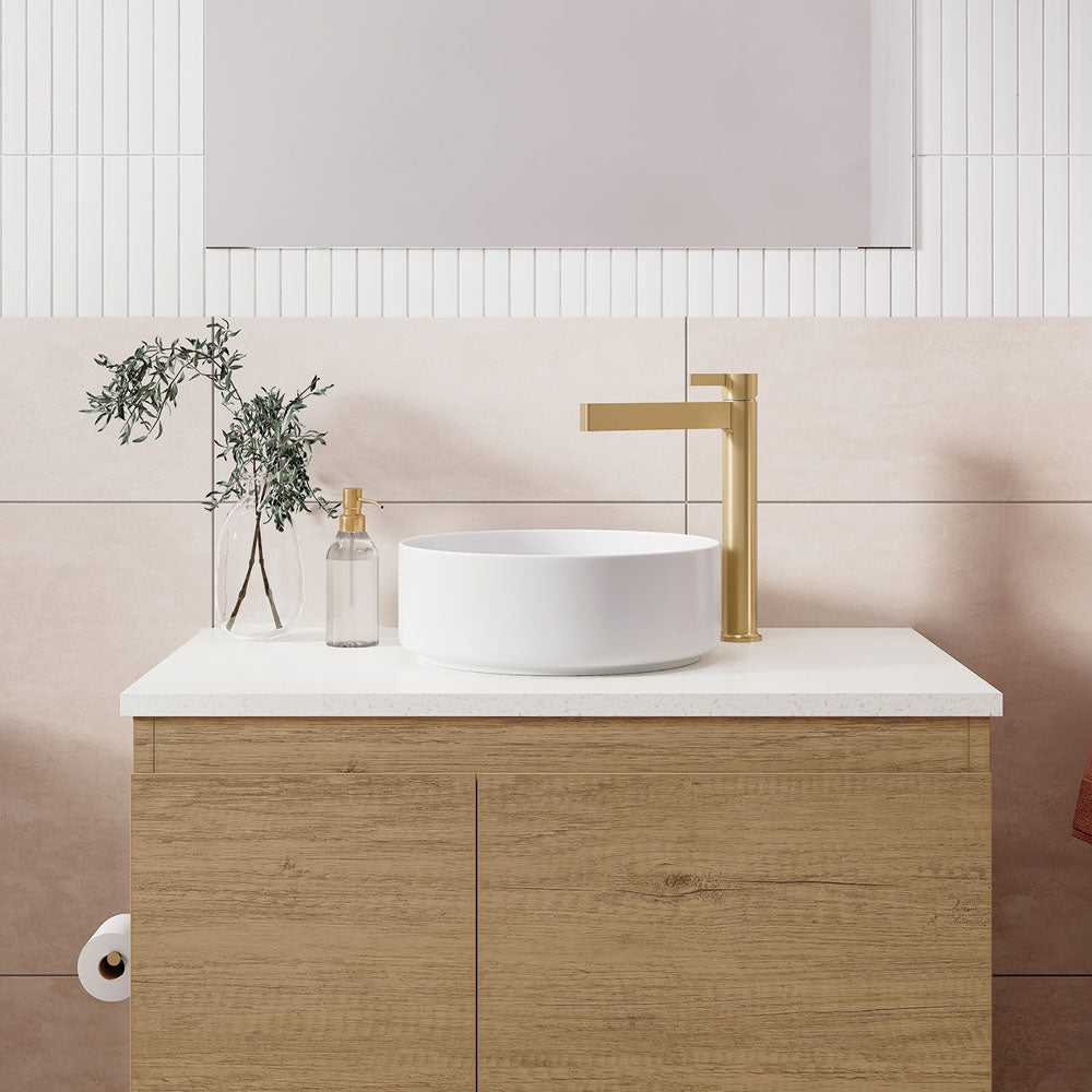 Fienza Reba Mini Above Counter Basin, Gloss White