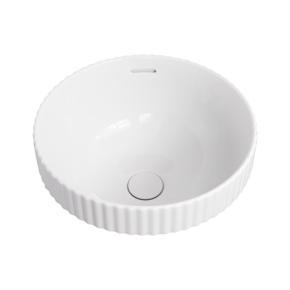 Eleanor Round Semi-Inset Basin, Gloss White