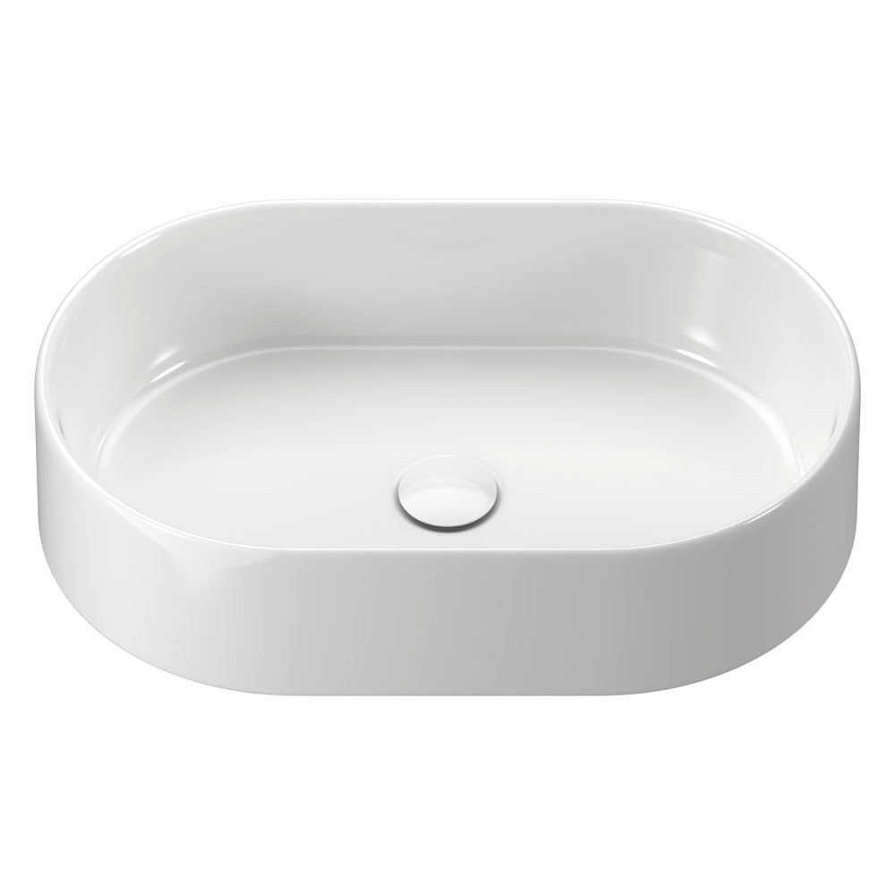 Fienza Aluca Pill Above Counter Basin, Gloss White