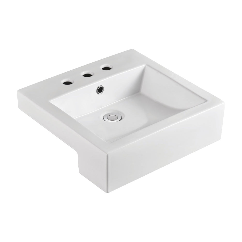 Fienza Jacinta Semi-Recessed Basin, 3 Tap Holes
