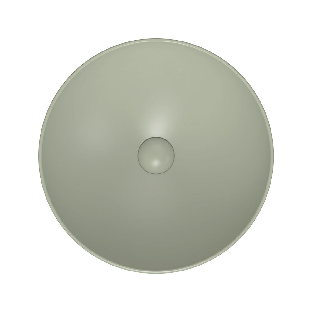 Fienza Aluca Above Counter Basin, Matte Olive