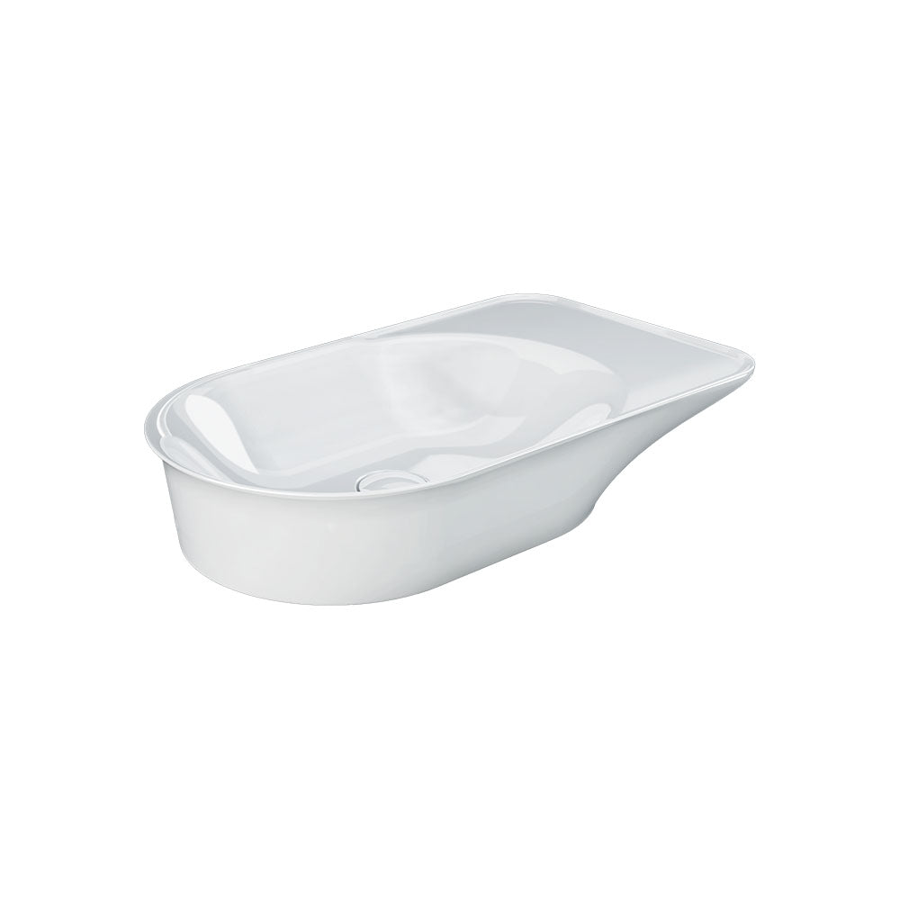 Fienza RAK Valet Oval Above Counter Basin, Alpine Gloss White