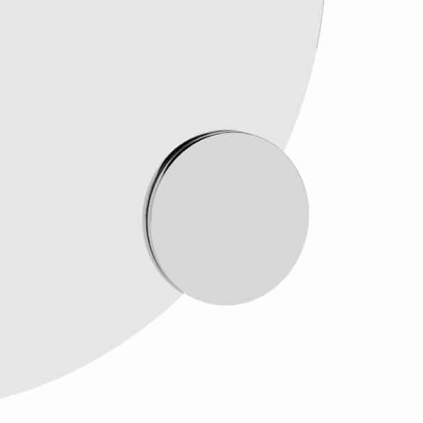 3 x 140 mm Round Magnifying Mirror with Clip