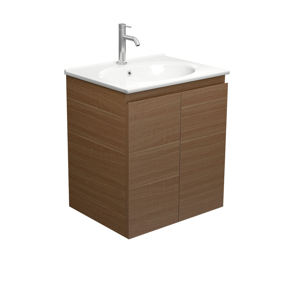 Rotondo Edge Walnut 600 Wall-Hung Vanity
