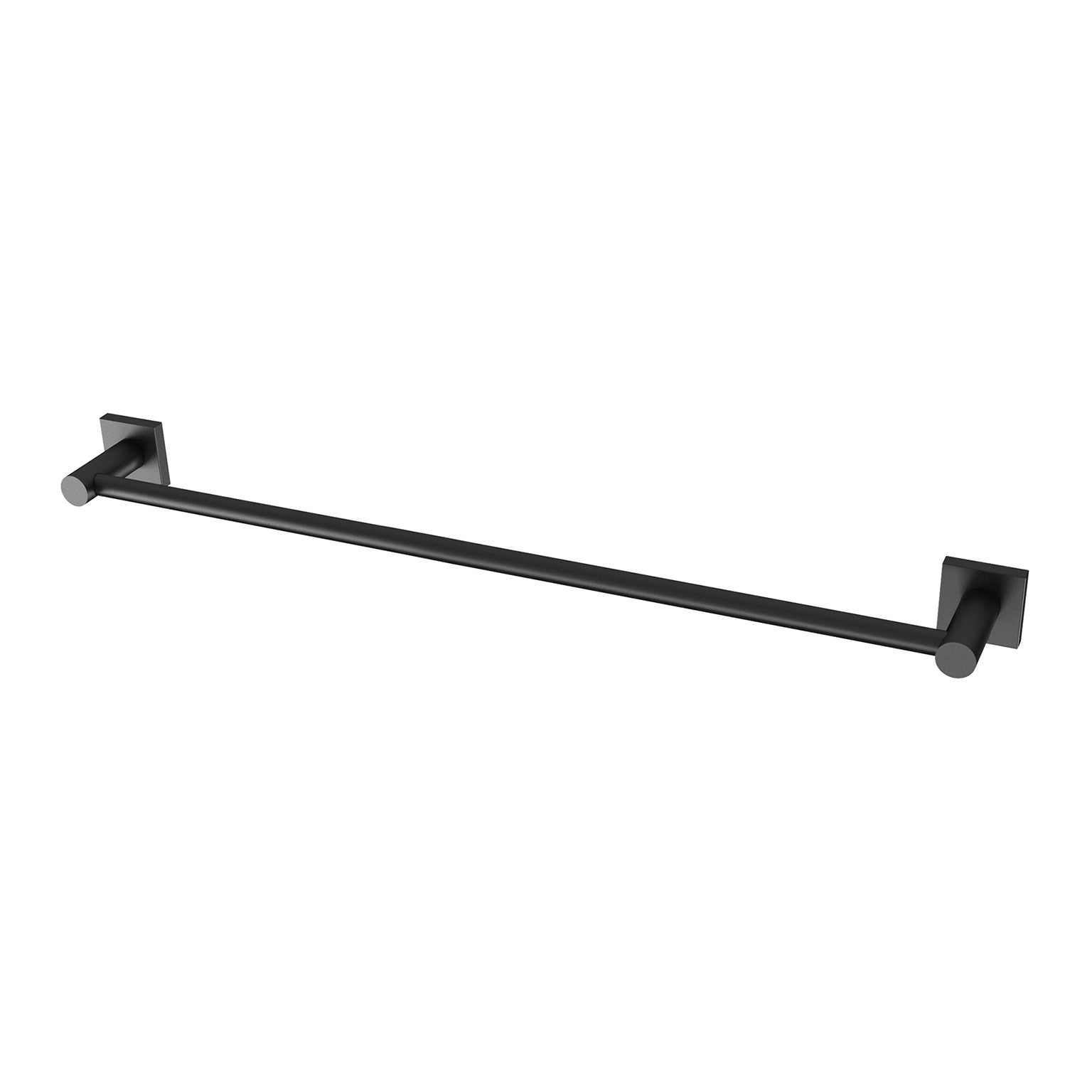 Phoenix Radii Single Towel Rail 600mm Square Plate