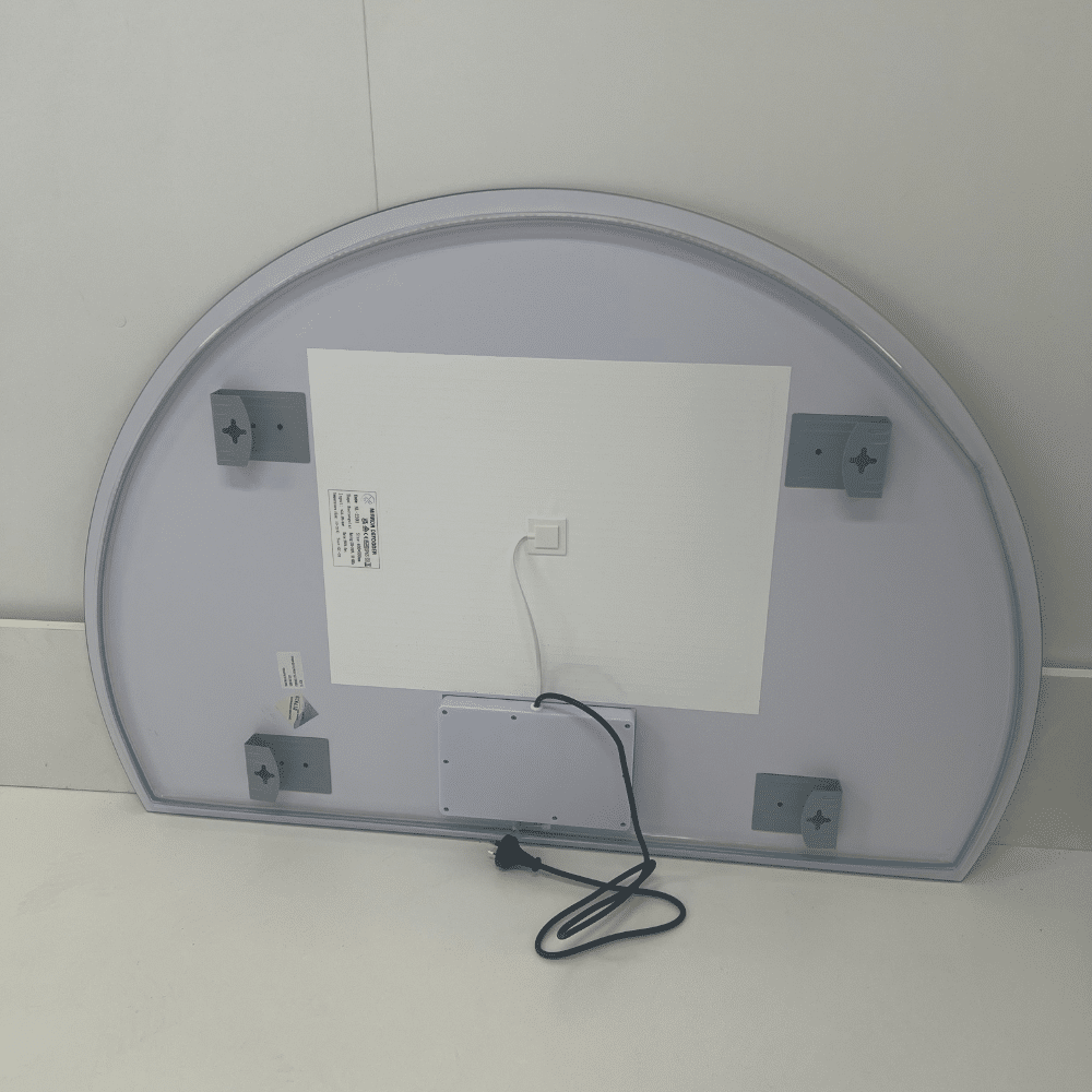 Right Cut Moon LED Frameless Backlit Wall Mirror