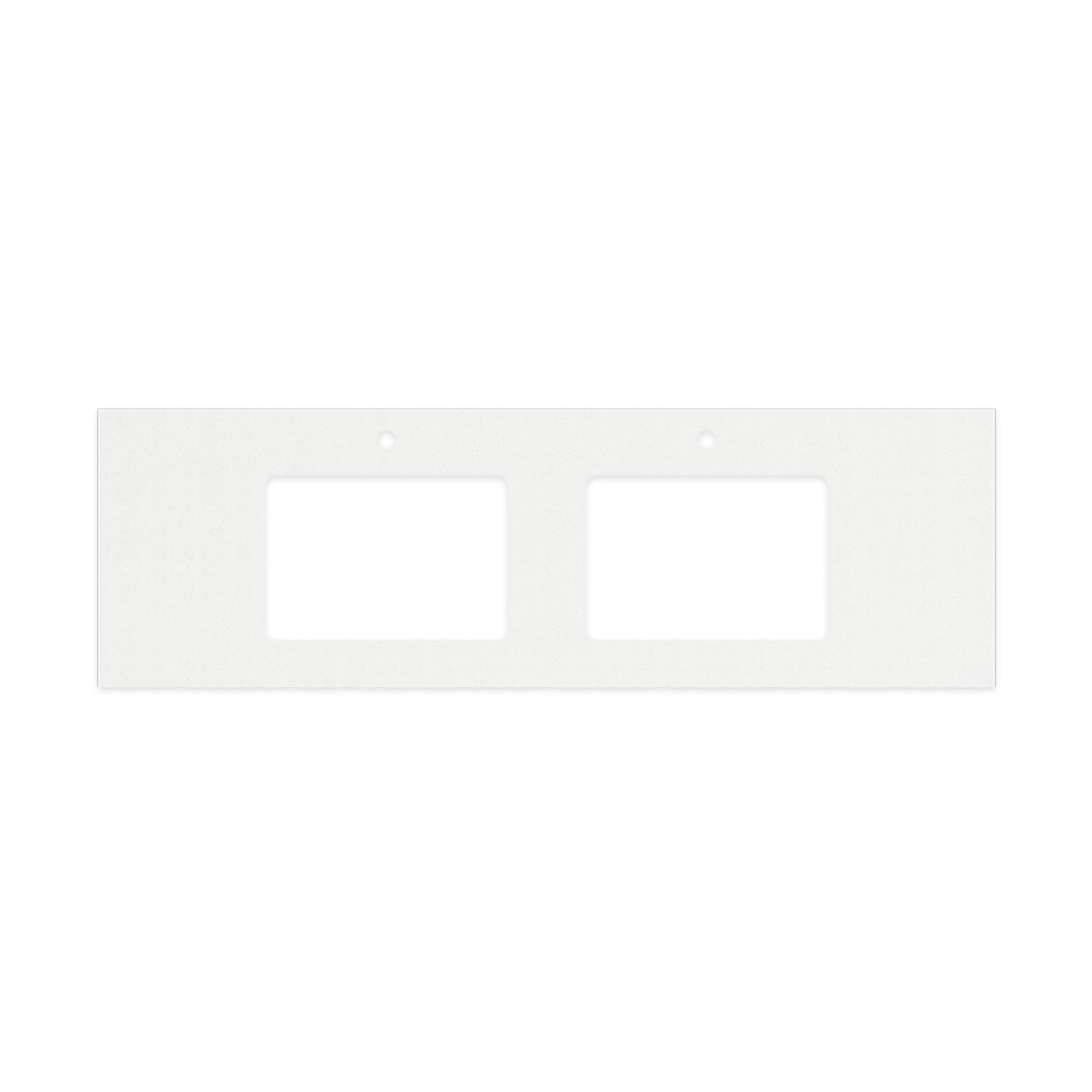 Fienza - Silica Free Stone Top, Rectangular Full Depth - Double Undermount