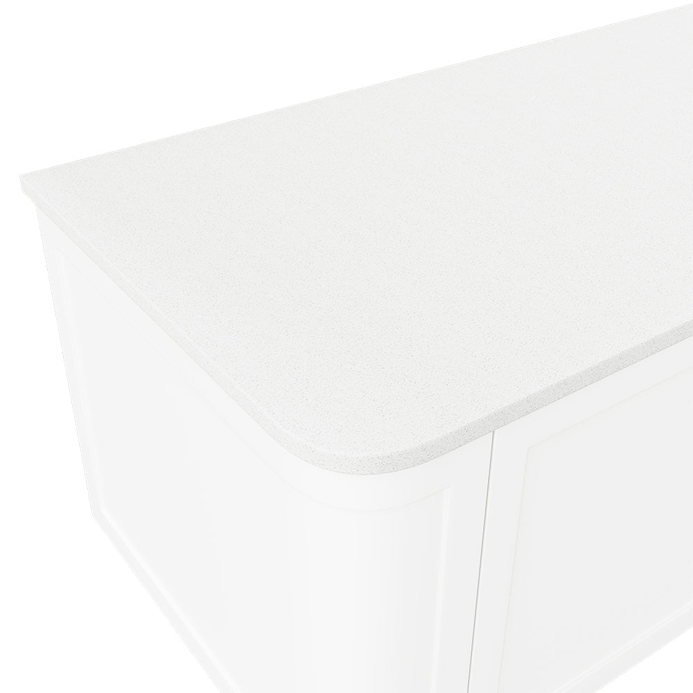 Fienza - Silica Free Stone Top, Curved Full Depth - Single Undermount