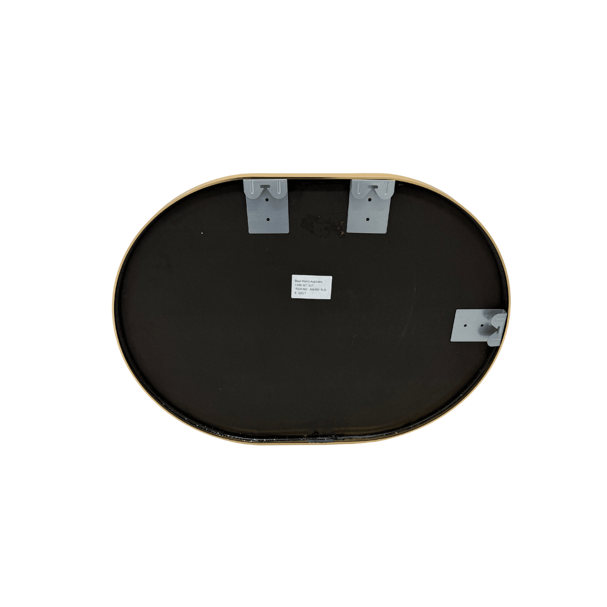 Rose Gold Oval Wall Mirror – 60 x 80cm Classic Decorative Frame