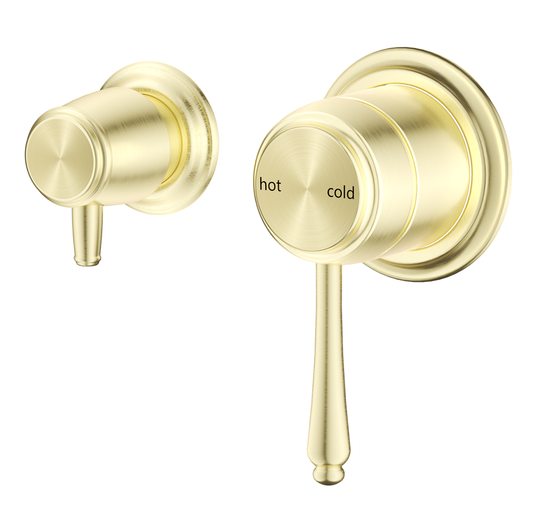 Bella Vista Mica Heritage Shower Mixer Diverter - Sideways - Trim Kit Only - French Gold