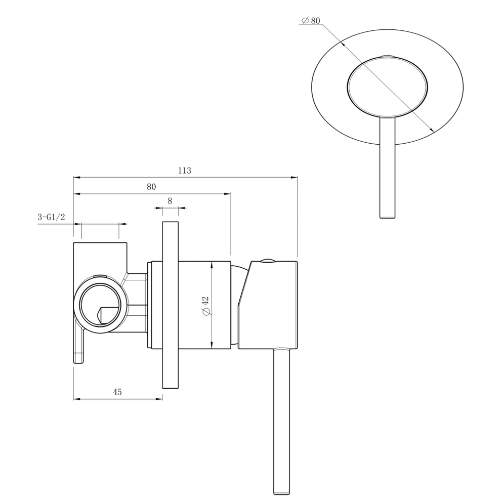 Bella Vista LVB Mica Shower Mixer