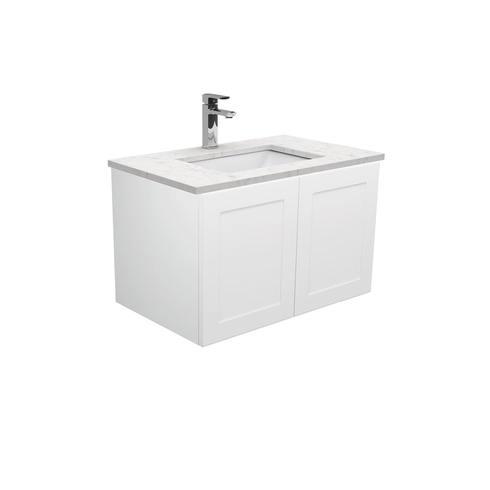 Sarah Bianco Marble Undermount 750 Mila Wall-Hung Vanity, Right Drawers