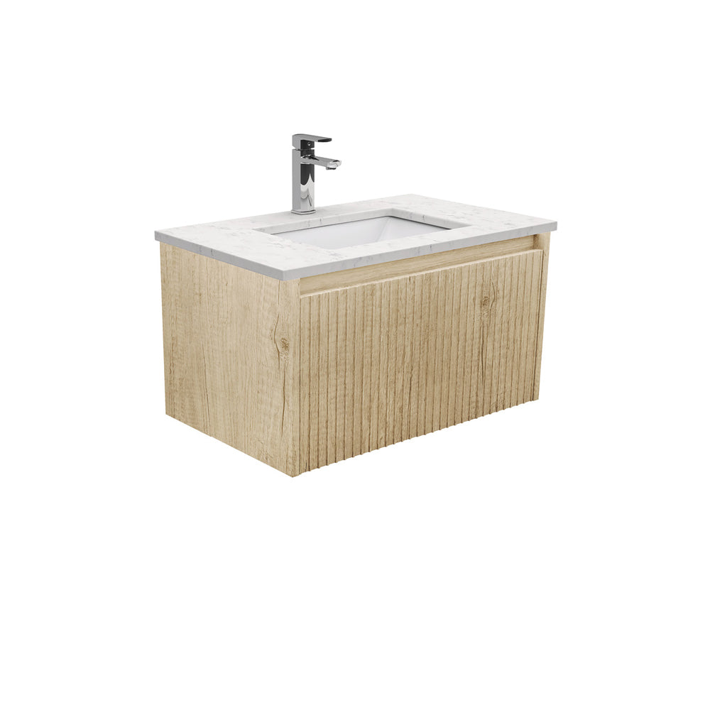 Sarah Bianco Marble Undermount 750 Alina Scandi Oak Wall-Hung Vanity