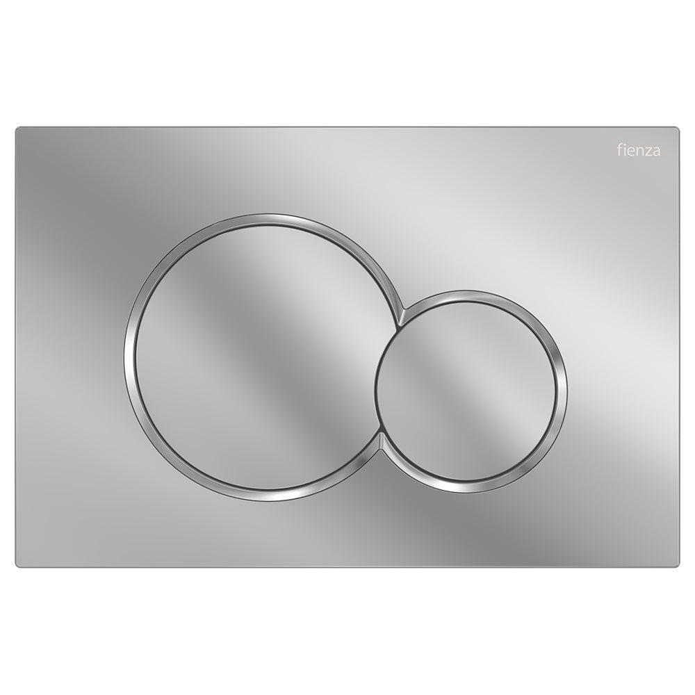 Fienza Sigma Round Button Flush Plate, Brushed Copper