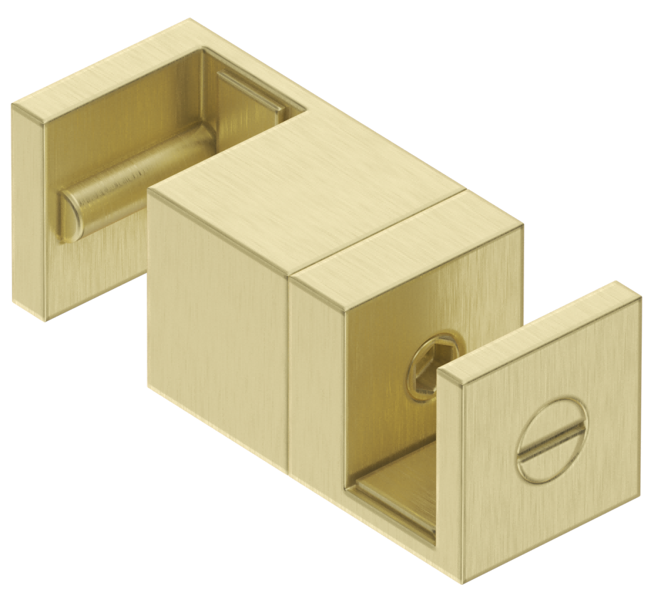 Bella Vista Shower Screen Sliding Floor Bracket - French Gold