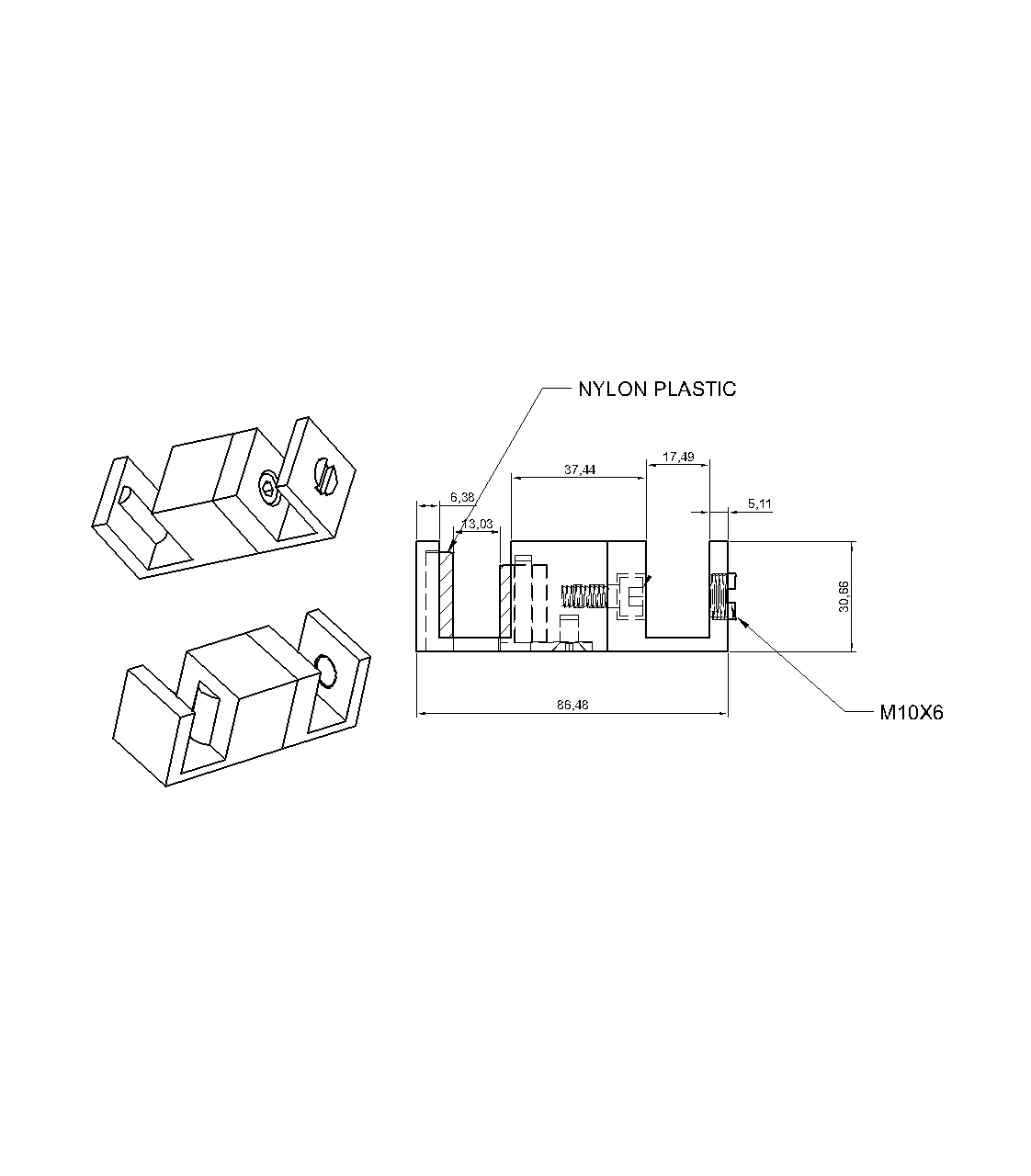 Bella Vista Shower Screen Sliding Floor Bracket
