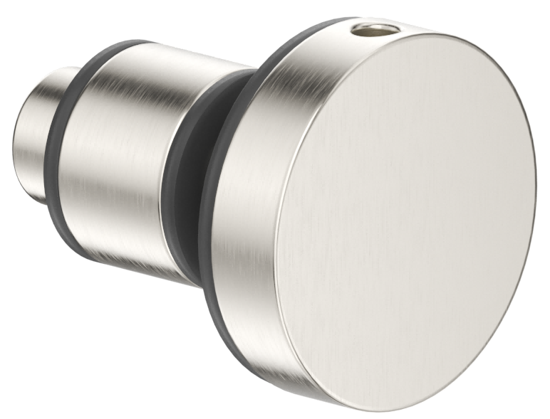 Bella Vista Shower Screen Sliding Rail-to-Glass Bracket - Brushed Nickel