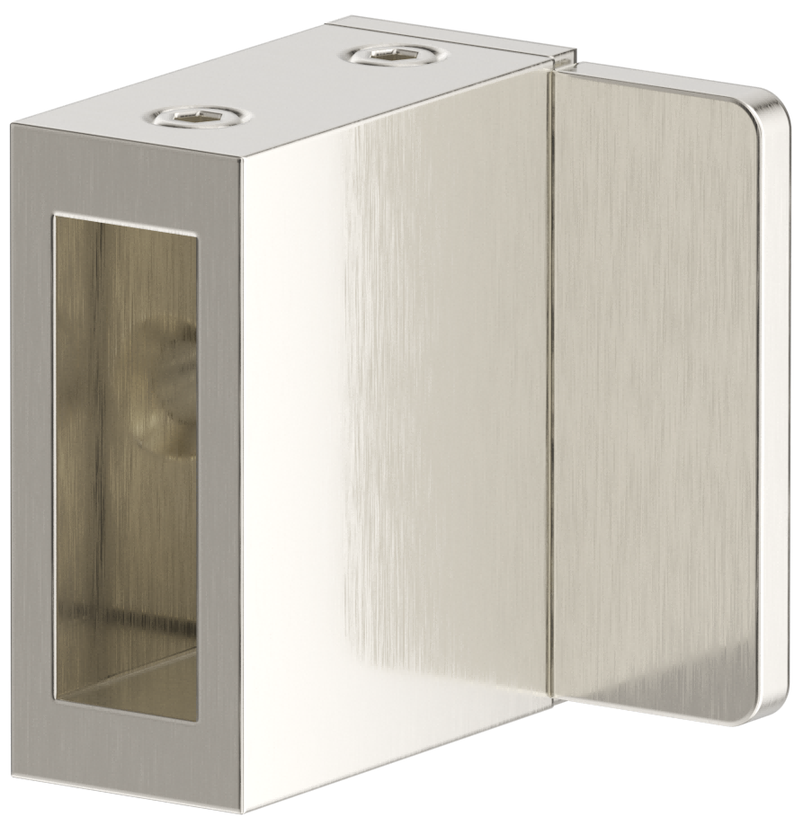 Bella Vista Shower Screen Sliding L-Wall Bracket - Brushed Nickel