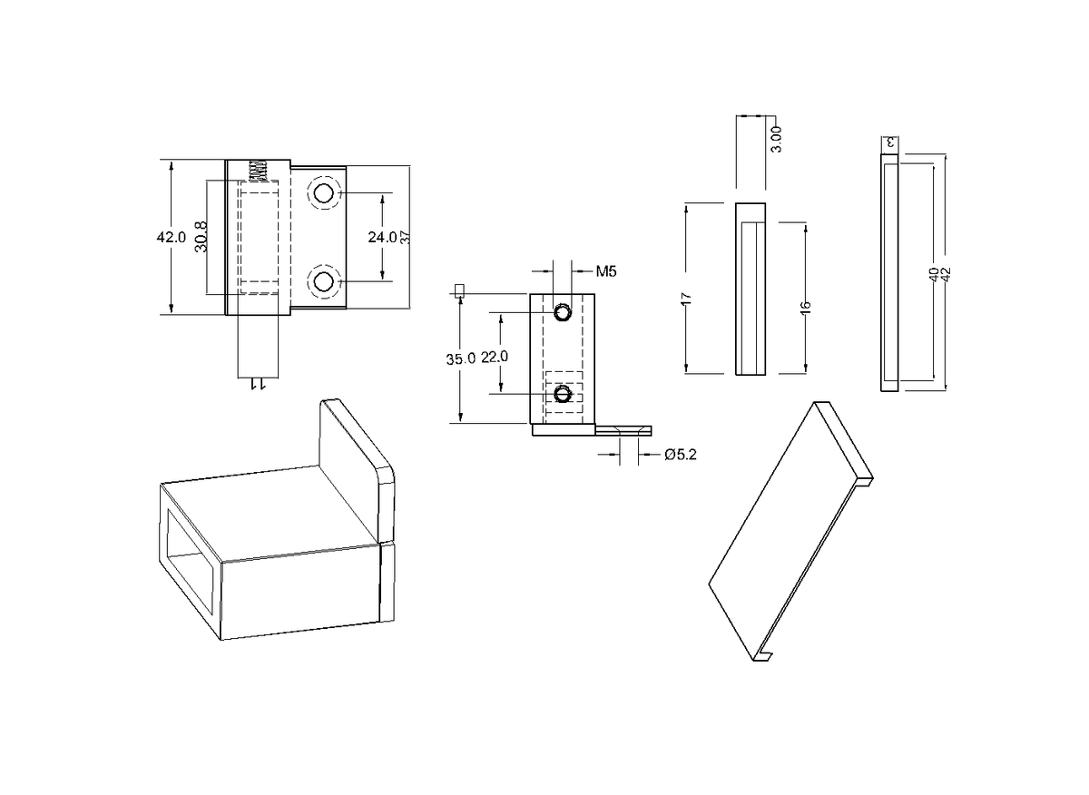 Bella Vista Shower Screen Sliding L-Wall Bracket