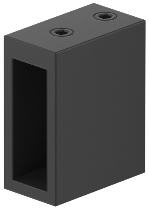 Bella Vista Shower Screen Rail Wall Bracket - Black