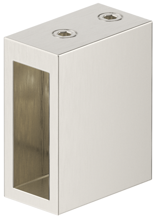 Bella Vista Shower Screen Rail Wall Bracket - Brushed Nickel