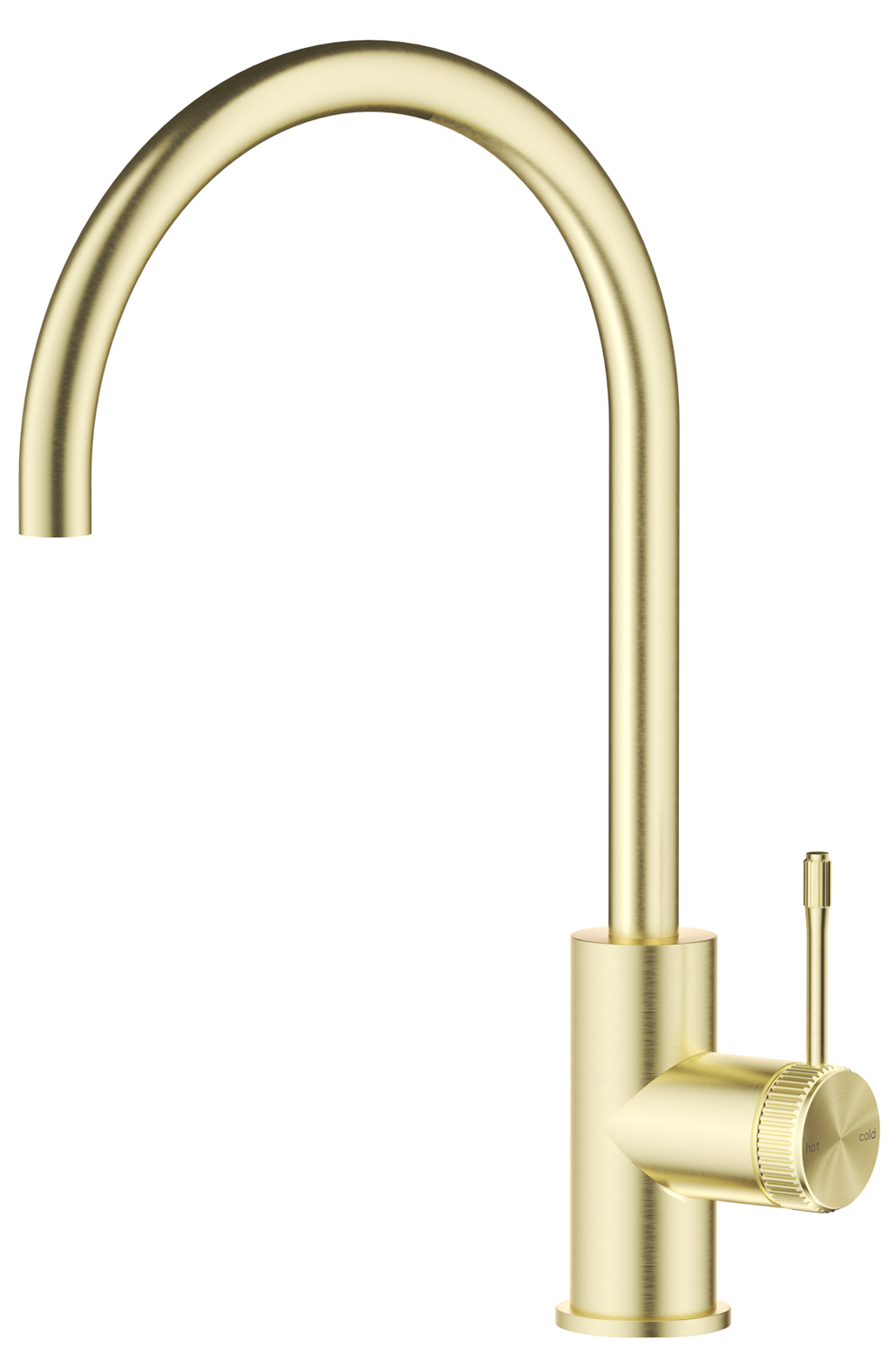 Bella Vista Mica Fluted Gooseneck Sink Mixer - French Gold