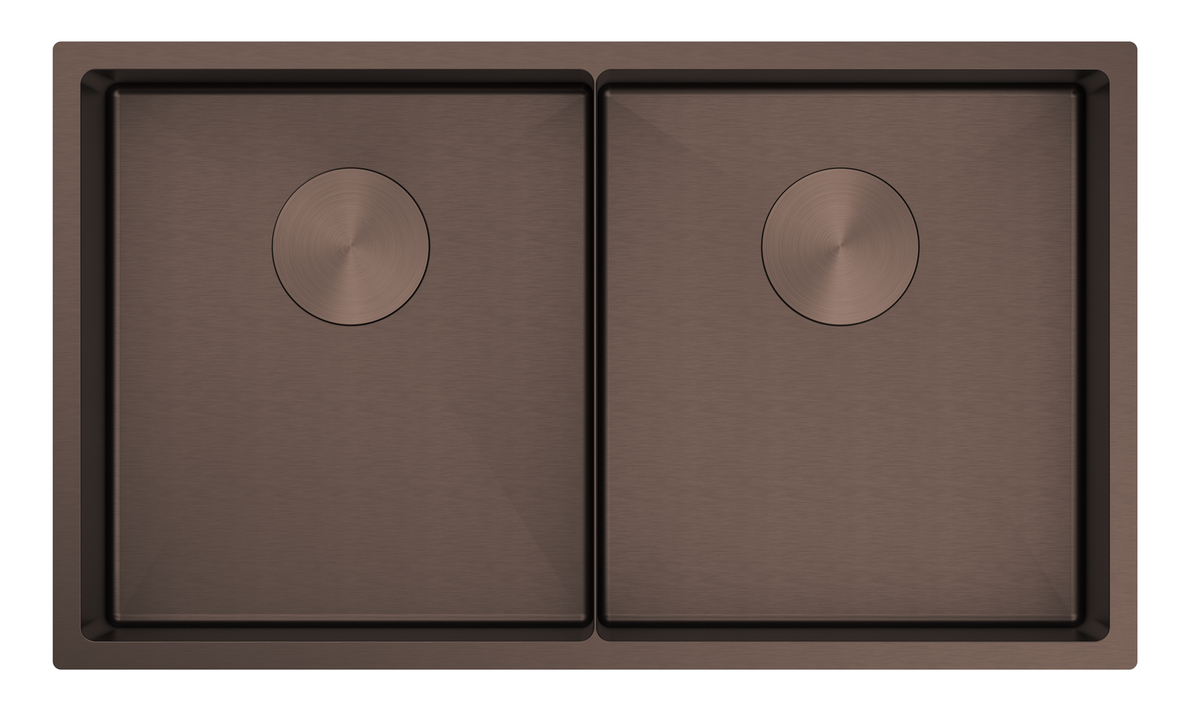 Bella Vista Luminare Sink 760 x 440mm - Double Bowl - Dusk Bronze