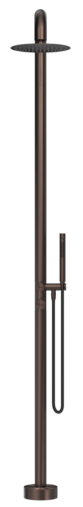 Bella Vista Mica Soft Square Freestanding Outdoor Shower