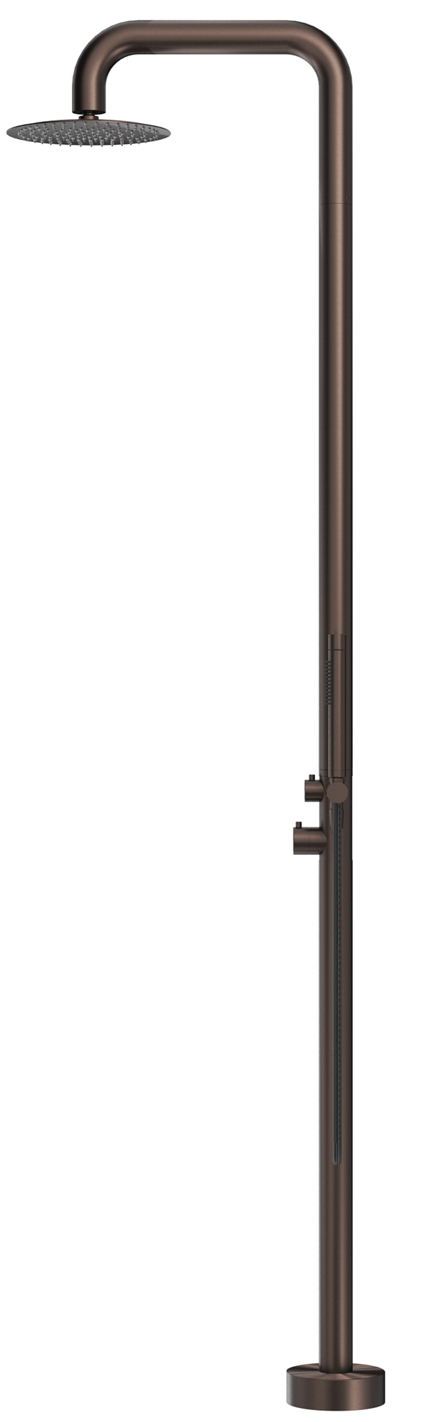 Bella Vista Mica Soft Square Freestanding Outdoor Shower