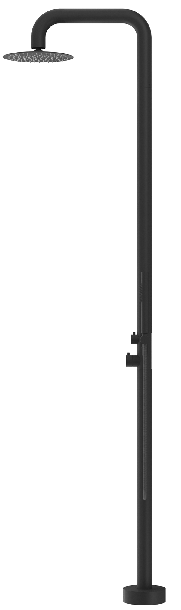 Bella Vista Mica Soft Square Freestanding Outdoor Shower
