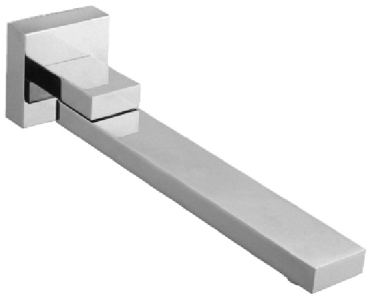 Cavallo Brushed Nickel Square Bath Spout