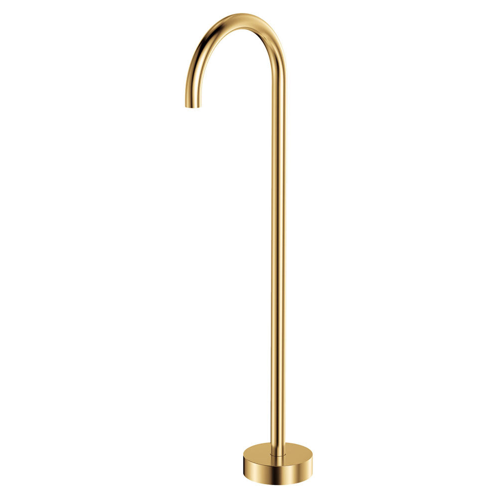 Fienza Kaya Gooseneck Floor Mounted Bath Outlet - Urban Brass
