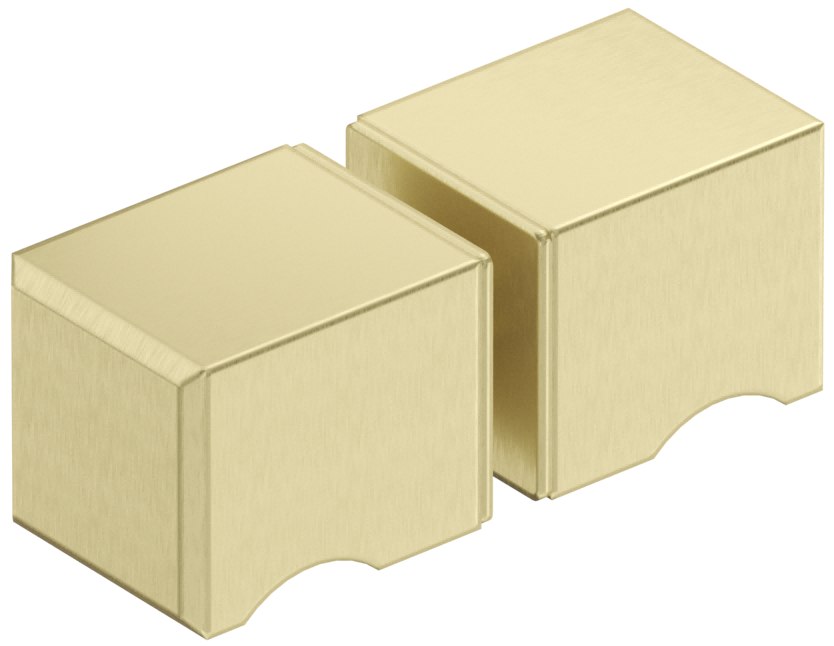Bella Vista Shower Screen Handle - Square Knob - French Gold