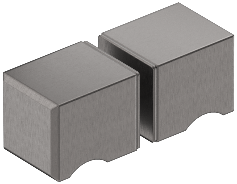 Bella Vista Shower Screen Handle - Square Knob - Gun Metal