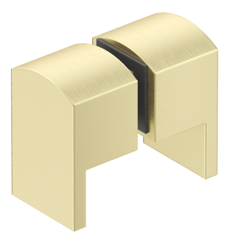 Bella Vista Shower Screen Handle - Square Lever - French Gold