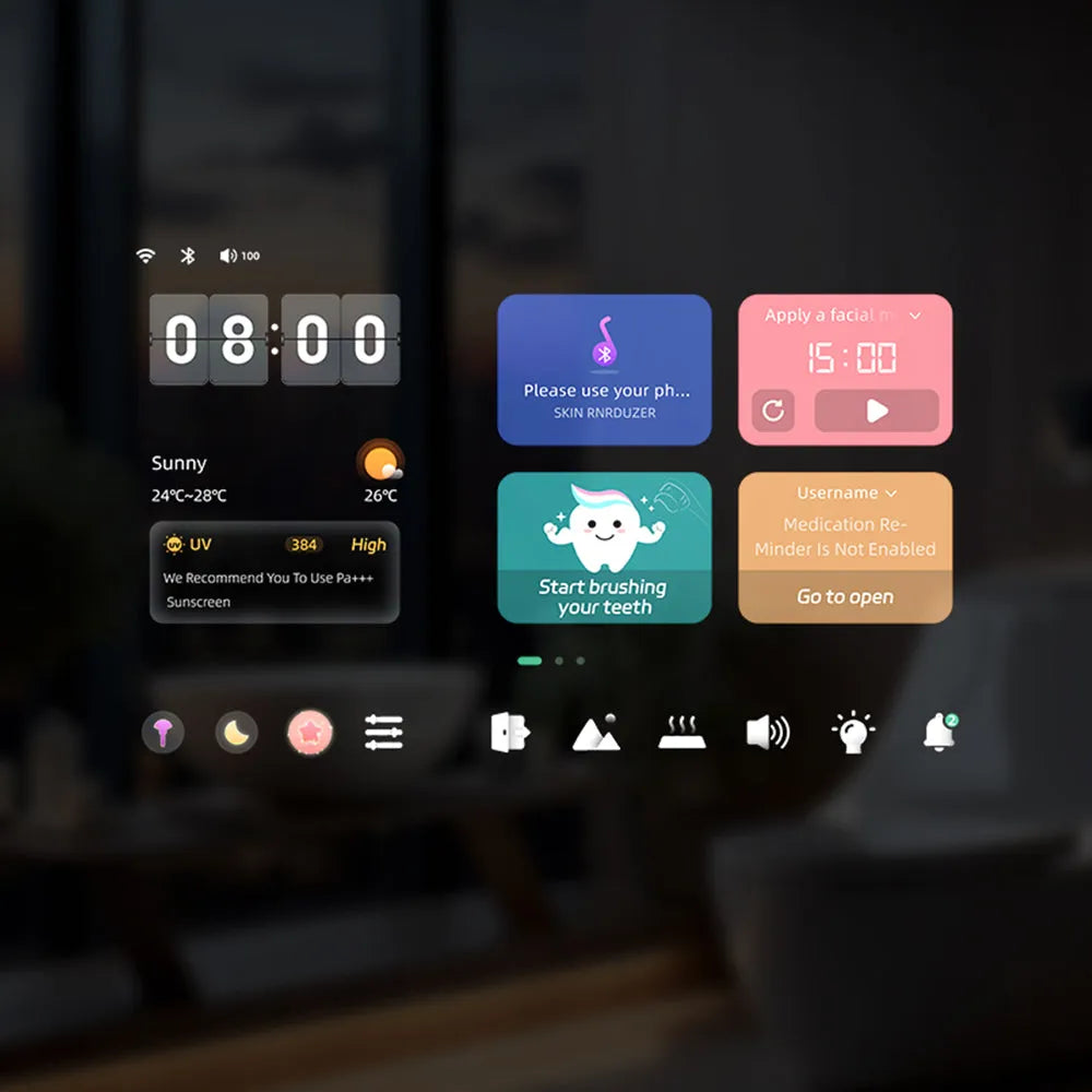 Litecon Infinity Series I1 Large Smart Mirror with 21.5” Touch Display 1200mm
