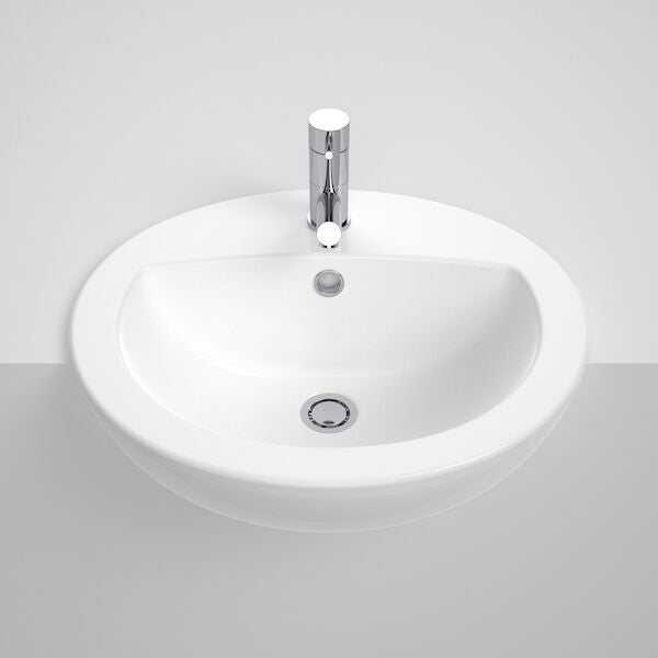 Stylus Venecia Semi Recessed Vanity Basin - 1TH