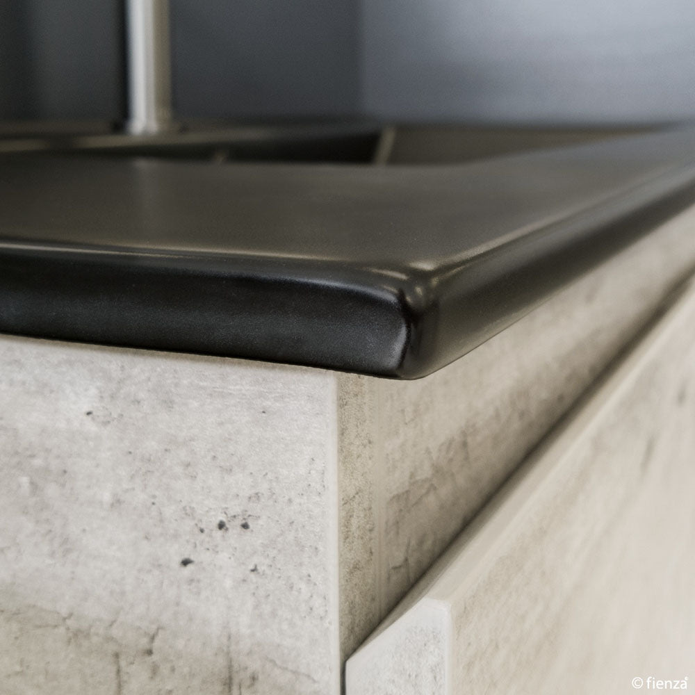 Dolce Matte Black Edge Scandi Oak 1200 Wall-Hung Vanity