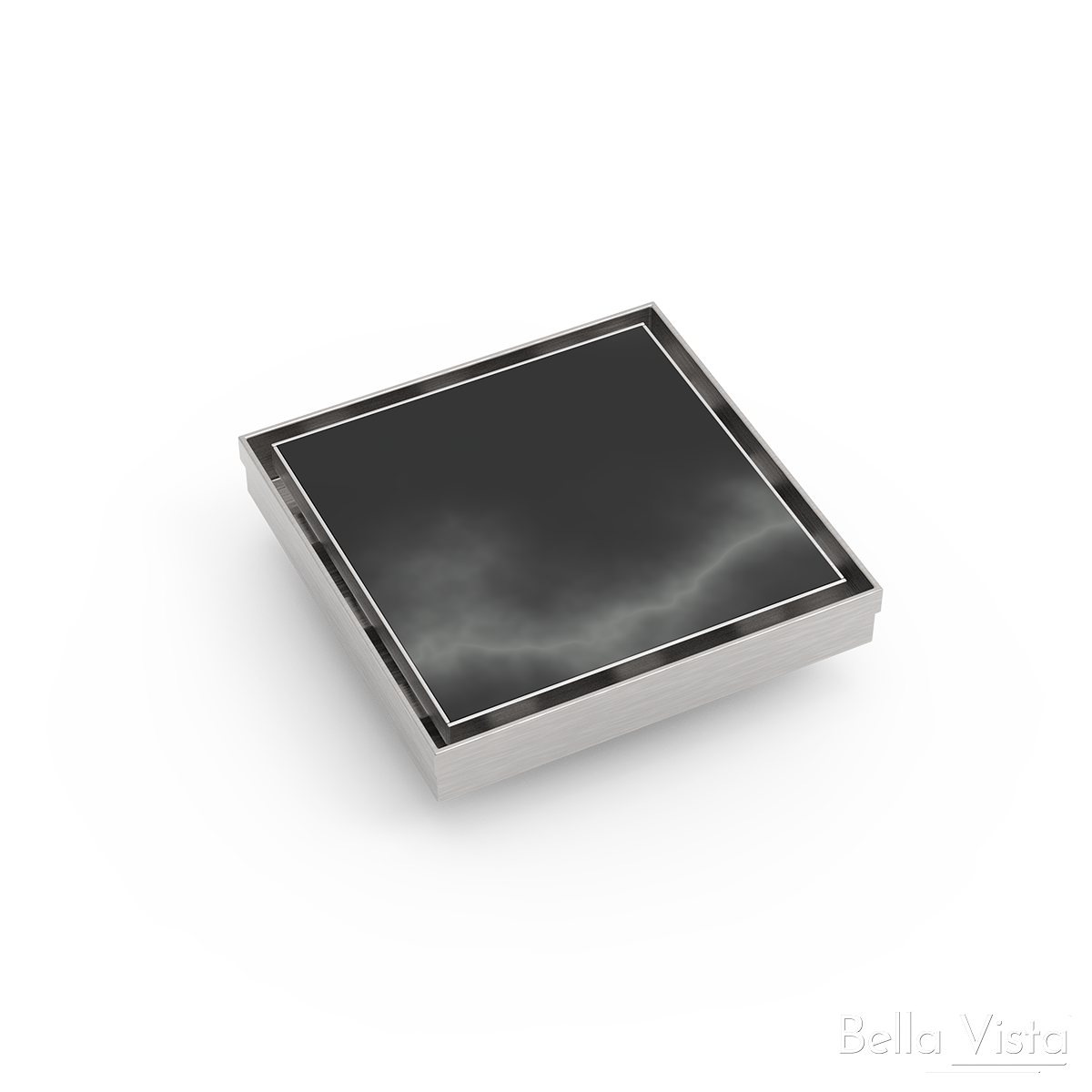 Bella Vista Project Shower Grate – Mini Tile Insert | Matte Black