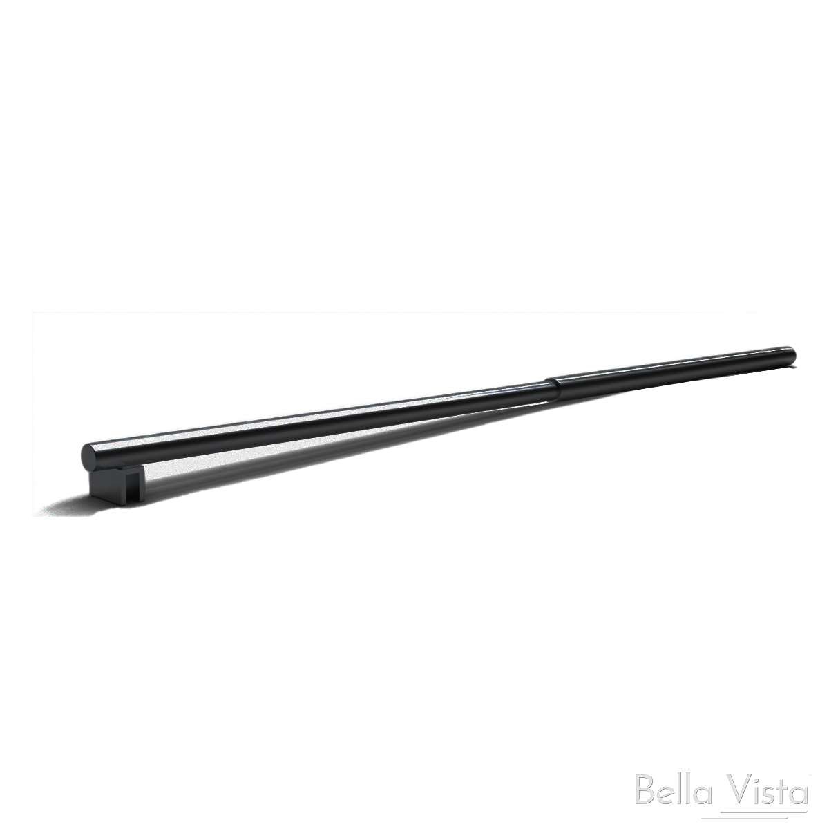 Bella Vista Shower Screen Stabiliser Bar - Round - Telescopic - Black