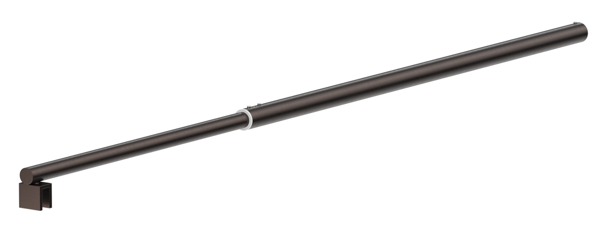 Bella Vista Shower Screen Stabiliser Bar - Round - Telescopic - Dusk Bronze