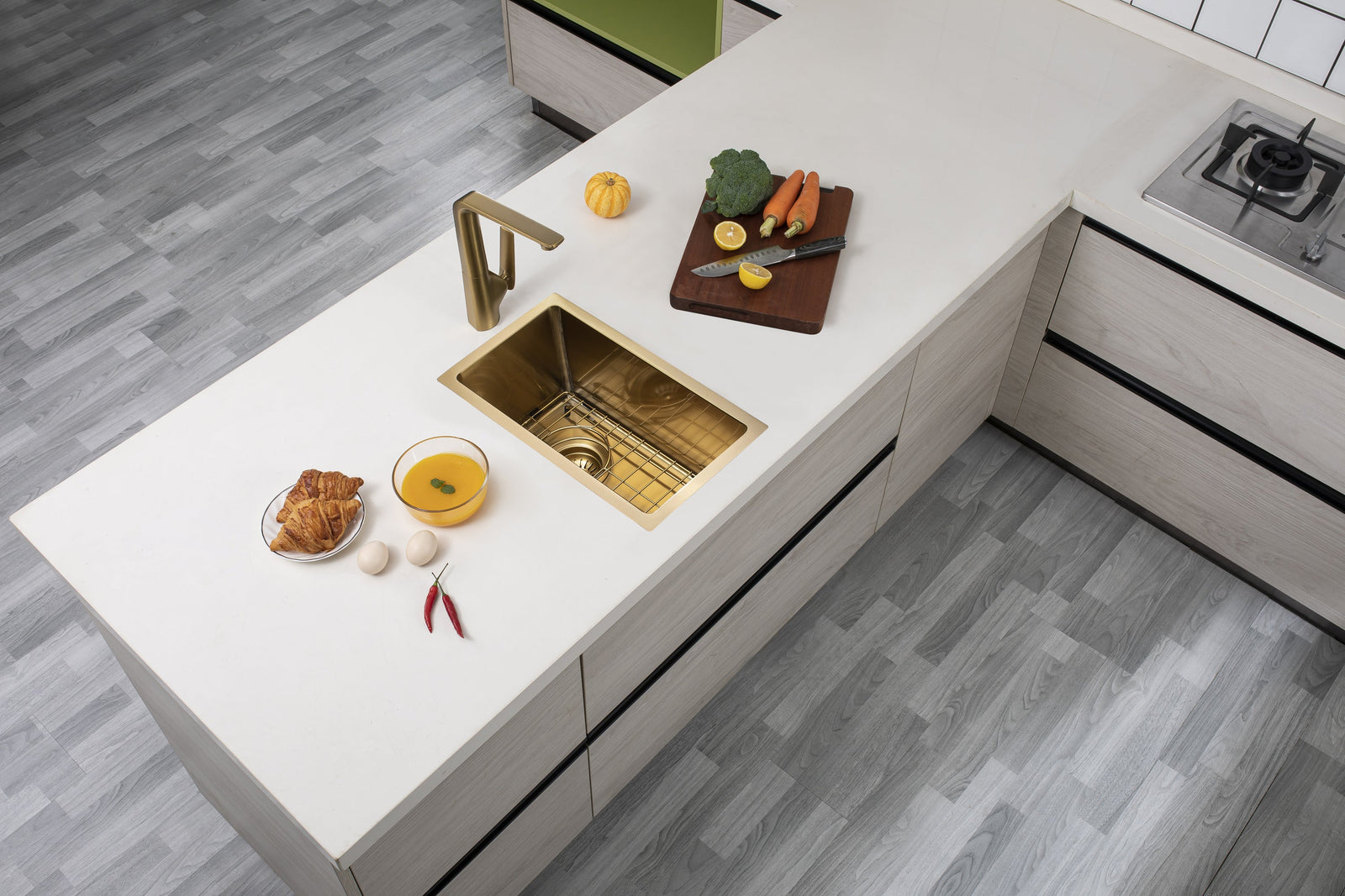 Handmade Top/Undermount Single Bowl Kitchen Sink | 250x450x215mm