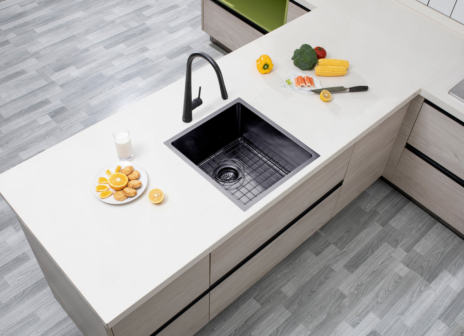 Handmade Top/Undermount Single Bowl Kitchen Sink | 390x450x215mm