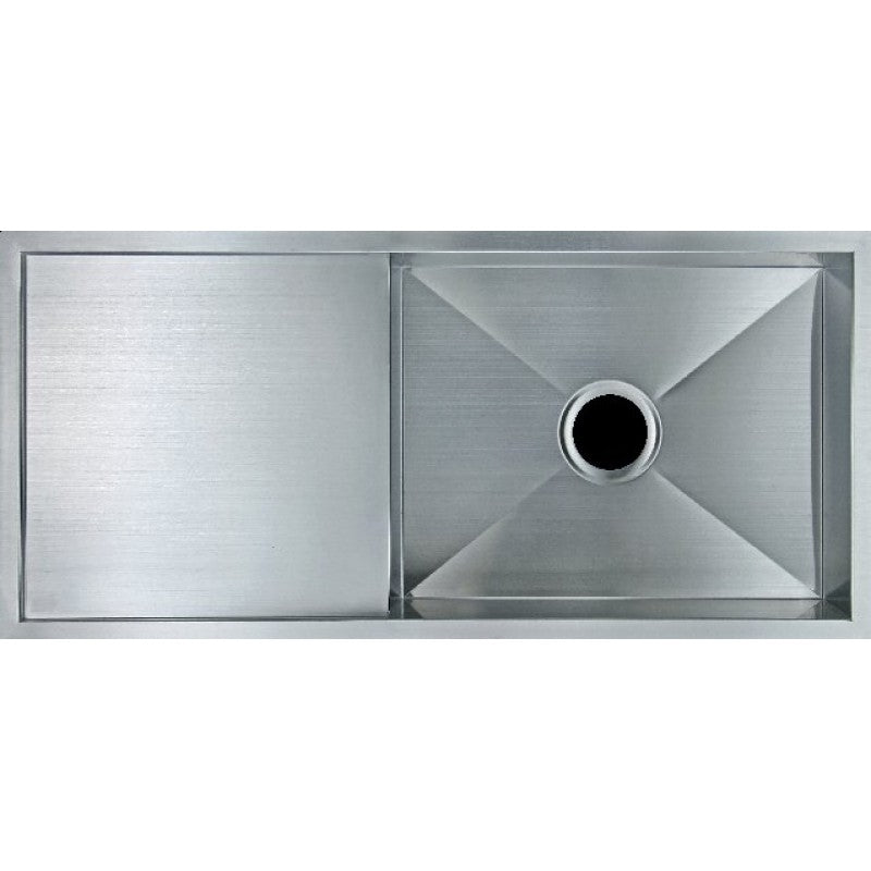 Hand-made Single Bowl Kitchen Sink(Round Edges) | 960*450*230mm