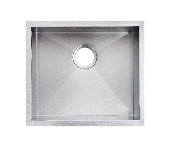 Hand-made Single Bowl Kitchen Sink(Round Edges) | 510 x 450 x 230mm