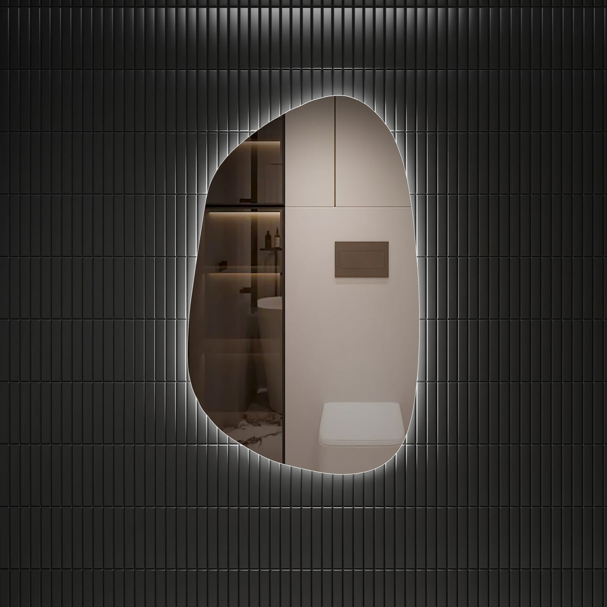 Aulic Tarcoola Asymmetric LED Mirror