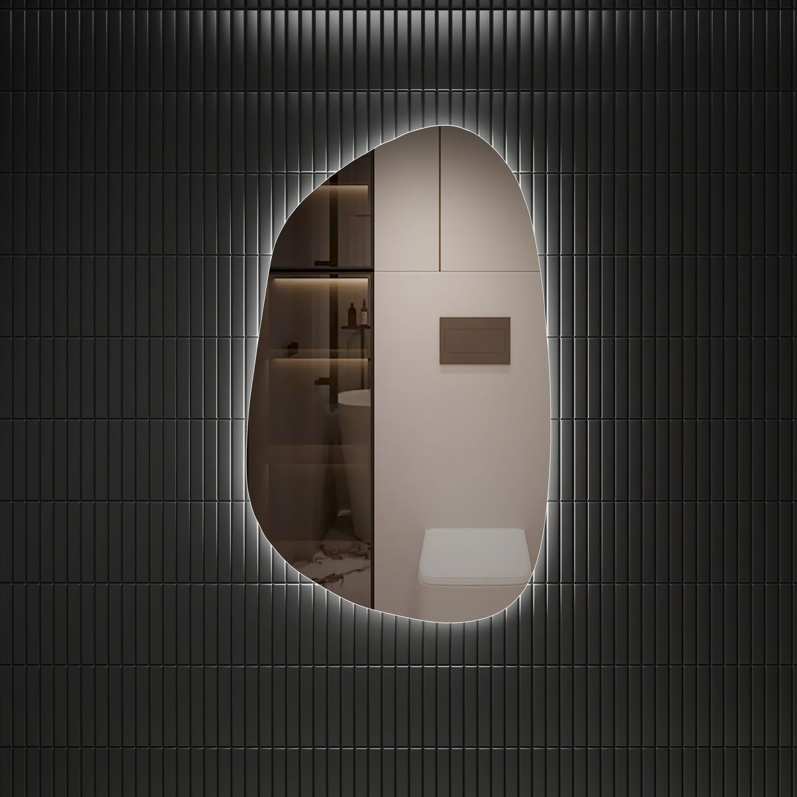 Aulic Tarcoola Asymmetric LED Mirror
