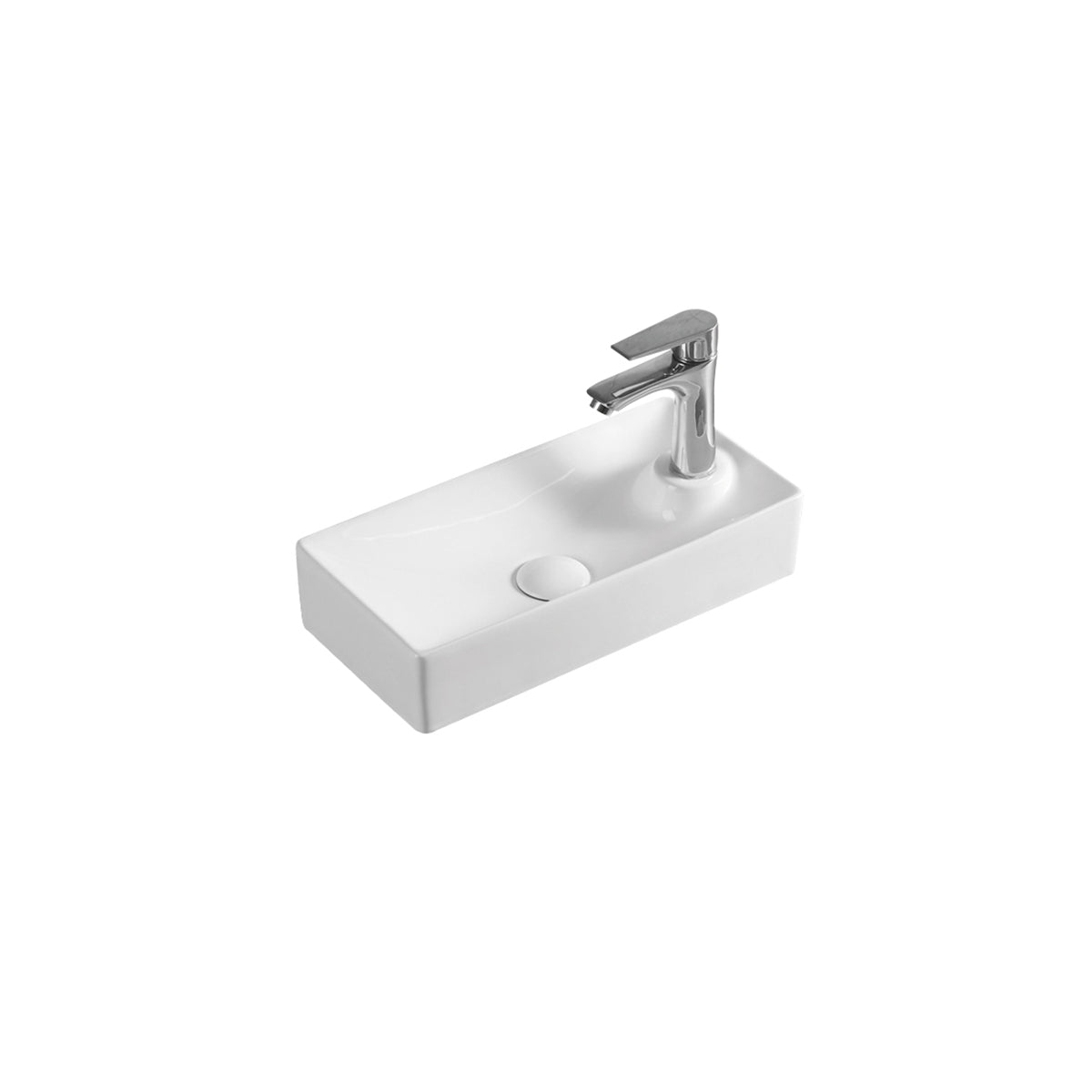 Aulic Tyrrell Wall Hung Basin Gloss White