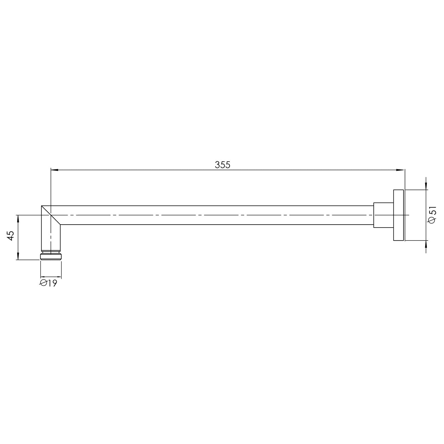 Phoenix Vivid Shower Arm